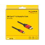 DeLOCK Cable USB Type-C a DisplayPort 8K 30 Hz HDR 1 m Rojo, 80092