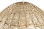 DKD Home Decor Lámpara de Techo de Fibra y Metal Natural Marrón Claro y Blanco 55x44x28 cm