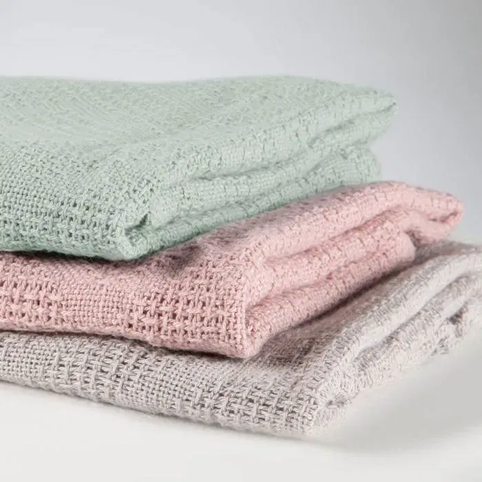 Roba ROB4005317327273 Manta para Bebé de Algodón Orgánico, 80 x 80 cm - Verde Escarchado