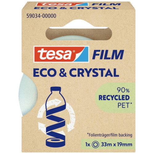 TESA TESAFILM ECO&PREMIUM 59034-00000-00 Cinta Adhesiva Blanca 90% Reciclado PET TESA TESAFILM ECO&PREMIUM 59034-00000-00 Cinta Adhesiva Blanca 90% Reciclado PET