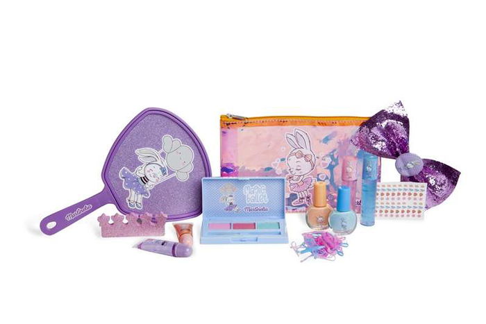 Martinelia Set de Belleza Magic Ballet con Mirror Bag, 2 Lip Glosses, 1 Paleta de Sombras, 2 Esmaltes y Stickers 56x28x5cm