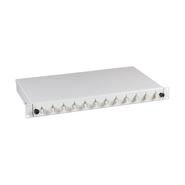 EFB Elektronik Spleibox gris extraíble LC OM4 con 12 pigtails y 6 acopladores dúplex