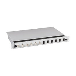 EFB Elektronik Spleibox gris extraíble LC OM4 con 12 pigtails y 6 acopladores dúplex