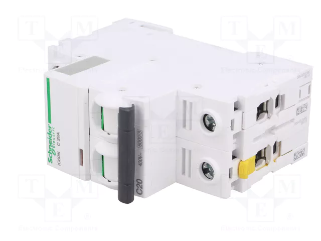 SCHNEIDER ELECTRIC Interruptor magnetotérmico iC60N 20A 2 polos C