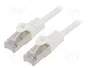 Gembird Cable de Red Cat6 F/UTP (FTP) 1m Blanco PP6-1M/W