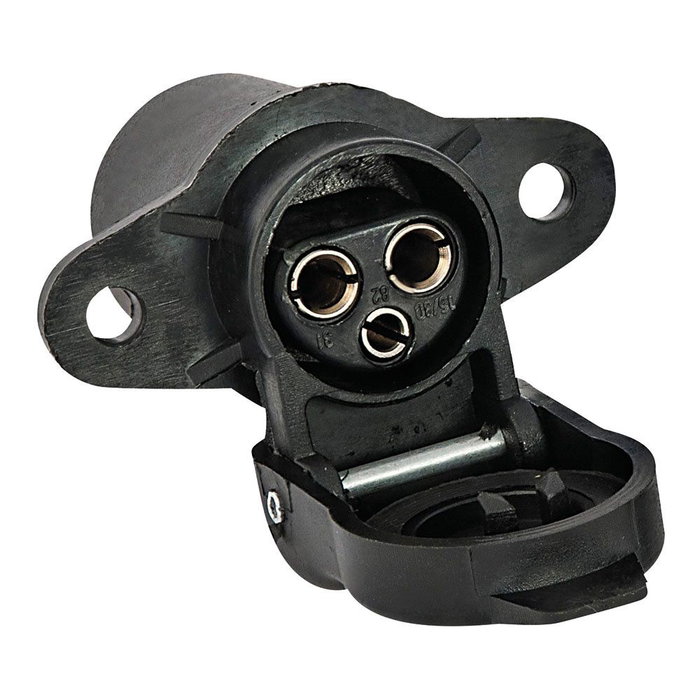 Goodyear Conector hembra 3 polos para conexión de remolque, plástico