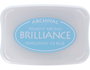 Tsukineko Almohadilla de Tinta Brilliance Azul Hielo Perlado 95x65mm