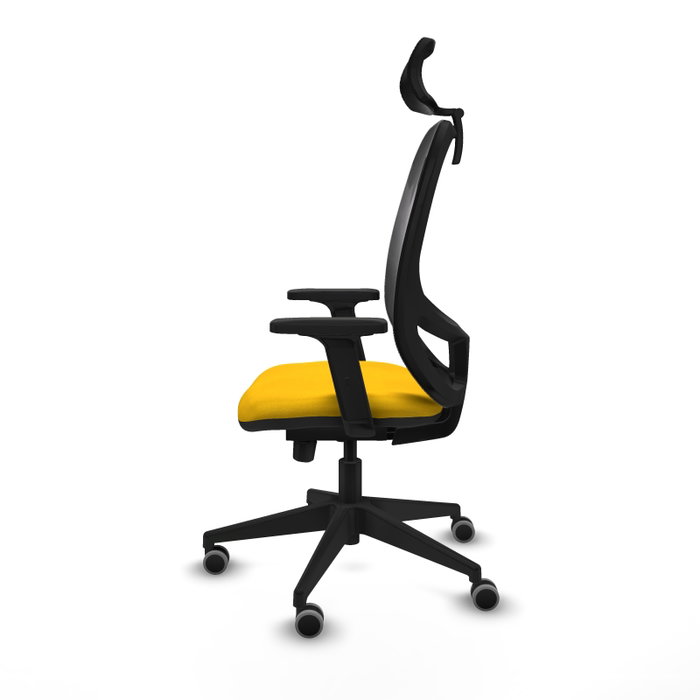 PIQUERAS Y CRESPO Silla de oficina Cilanco con mecanismo Sincro/Traslack, Amarillo y Negro PIQUERAS Y CRESPO Silla de oficina Cilanco con mecanismo Sincro/Traslack, Amarillo y Negro