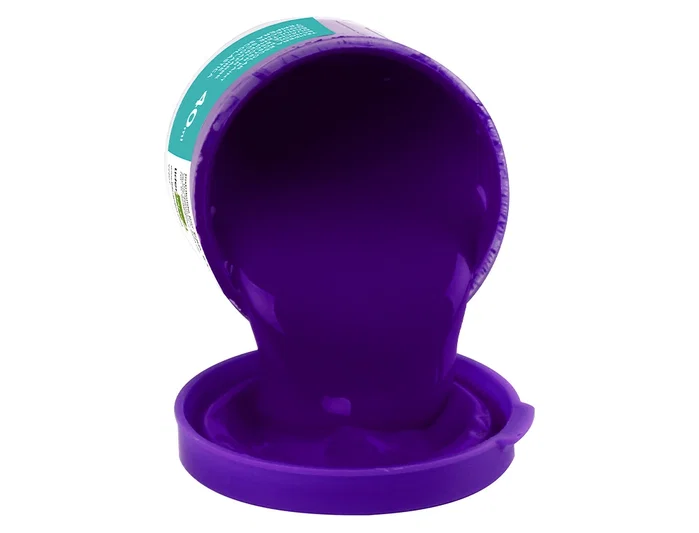 Liderpapel Tempera Escolar, 40 ml, Color Violeta, para Pintar sobre Papel, Cartulina, Madera y Tela, Fluida y Cubriente, Aptas a Partir de 3 Anos