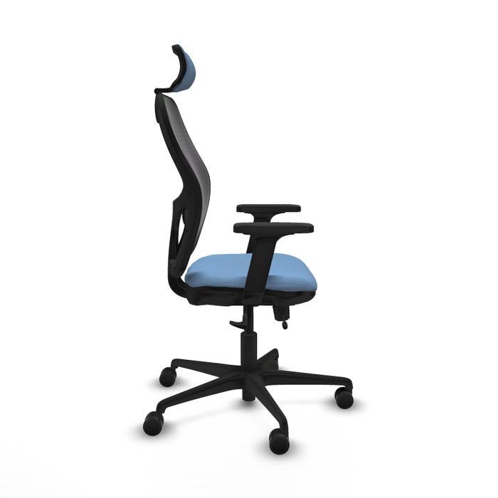 PIQUERAS Y CRESPO Silla de oficina Jorquera con mecanismo Sincro/Traslack Azul cielo