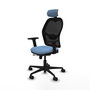 PIQUERAS Y CRESPO Silla de oficina Jorquera con mecanismo Sincro/Traslack Azul cielo