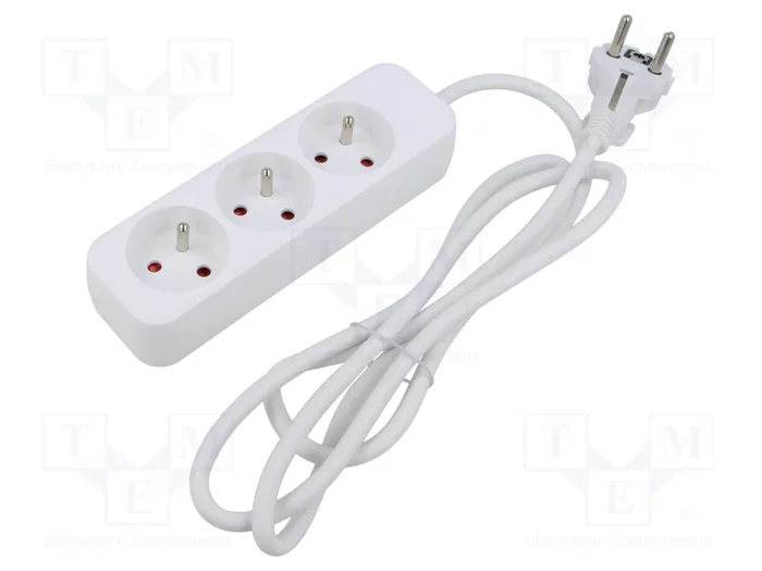 Lanberg Regleta de 3m con 3 Tomas PL Blanca Lanberg Regleta de 3m con 3 Tomas PL Blanca