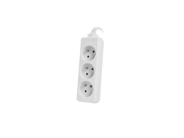 Lanberg Regleta de 3m con 3 Tomas PL Blanca Lanberg Regleta de 3m con 3 Tomas PL Blanca