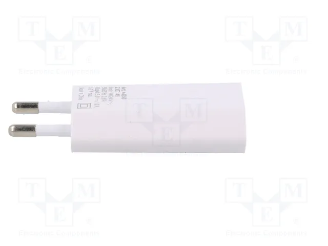 GOOBAY Cargador de red con salida Apple Lightning y USB, Blanco