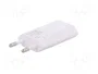 GOOBAY Cargador de red con salida Apple Lightning y USB, Blanco