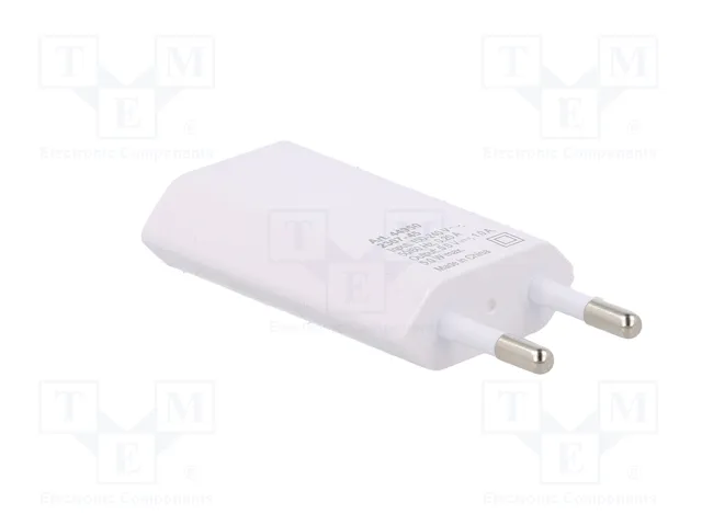 GOOBAY Cargador de red con salida Apple Lightning y USB, Blanco