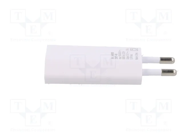 GOOBAY Cargador de red con salida Apple Lightning y USB, Blanco