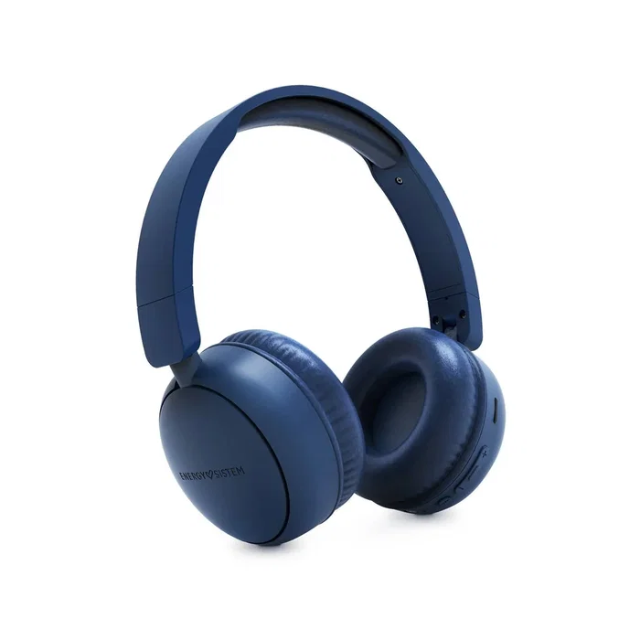 Energy Sistem Auriculares Diadema Bluetooth 5.3 con Radio FM, Ranura MicroSD, 16h Batería, Material Reciclado, Color Indigo