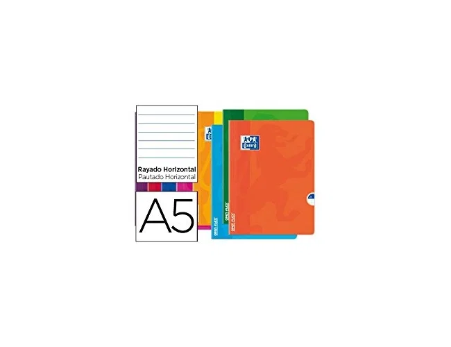 Oxford Libreta Escolar Openflex Tapa Flexible Optikpaper 48 Hojas DIN A5 Rayado Horizontal Colores Surtidos