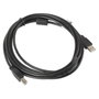 Lanberg Cable USB 2.0 de A a B, 3m, Negro