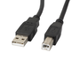 Lanberg Cable USB 2.0 de A a B, 3m, Negro