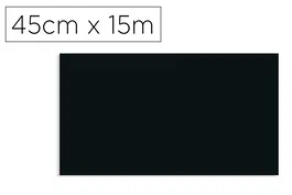 D-c-fix Rollo Adhesivo Negro Mate, Papel Autoadhesivo para Manualidades y Bricolaje, 45 cm Ancho x 15 m Largo