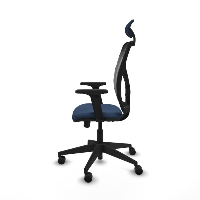 PIQUERAS Y CRESPO Silla de oficina Motilla Azul marino y Negro PIQUERAS Y CRESPO Silla de oficina Motilla Azul marino y Negro