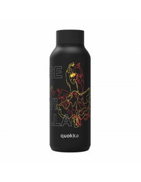 QUOKKA Botella Termo 630ml Acero Inoxidable a Prueba de Fugas - Negro Jet Black Sevilla Love Custom