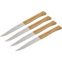 Opinel Juego de Cuchillos de Mesa Facette con Mango de Fresno, 4 Piezas
