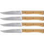 Opinel Juego de Cuchillos de Mesa Facette con Mango de Fresno, 4 Piezas