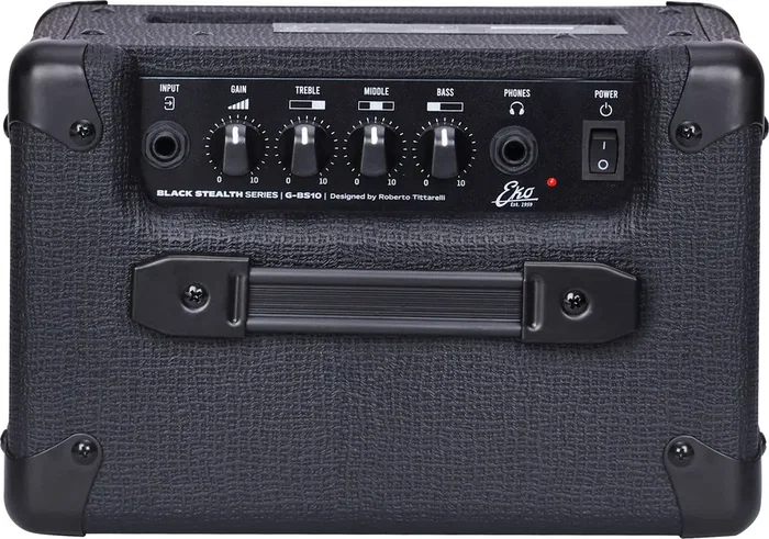 EKO Amplificador de Guitarra Combo Bs10 Negro Stealth 5" 10W para Guitarra Eléctrica con Salida para Auriculares