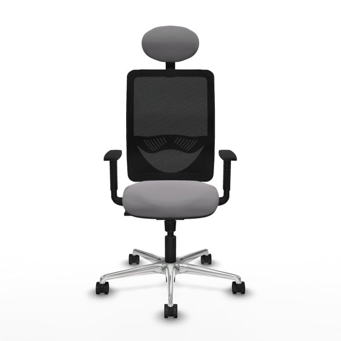 PIQUERAS Y CRESPO Silla de oficina Zulema con mecanismo Sincro, Gris y Negro PIQUERAS Y CRESPO Silla de oficina Zulema con mecanismo Sincro, Gris y Negro