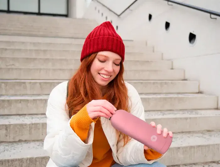 Botella portalíquidos isotérmica Antartik de Acero Inoxidable Libre de BPA, Rosa, 750 ml Botella portalíquidos isotérmica Antartik de Acero Inoxidable Libre de BPA, Rosa, 750 ml