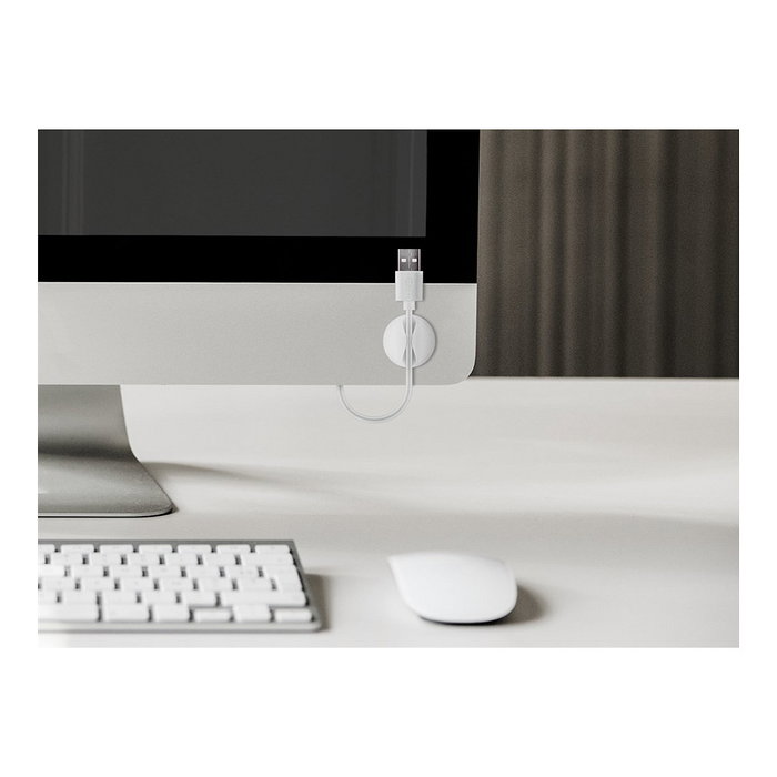Goobay Pack de 5 Guías de Cables para Escritorio, Blanco Goobay Pack de 5 Guías de Cables para Escritorio, Blanco