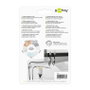 Goobay Pack de 5 Guías de Cables para Escritorio, Blanco