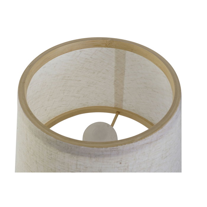 DKD Home Decor Lámpara Sobremesa Urban Crudo Natural Bambú Poliester