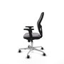 PIQUERAS Y CRESPO Silla de oficina Jorquera con mecanismo Sincro, Gris y Negro