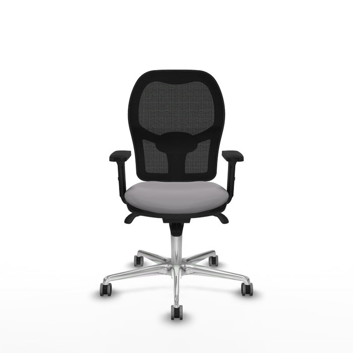 PIQUERAS Y CRESPO Silla de oficina Jorquera con mecanismo Sincro, Gris y Negro PIQUERAS Y CRESPO Silla de oficina Jorquera con mecanismo Sincro, Gris y Negro