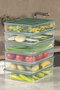Hermia YBLLA3,56LI Set de 6 Cajas de Almacenaje de Plástico Color Verde 3500ml Organizador para Hogar Cocina Dormitorio Oficina