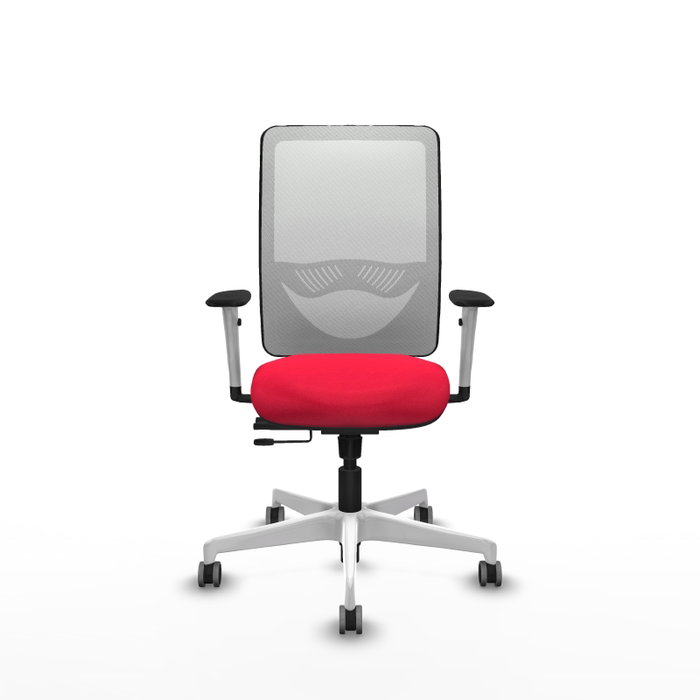 PIQUERAS Y CRESPO Silla de oficina Zulema con mecanismo Sincro/Traslack, Rojo y Blanco PIQUERAS Y CRESPO Silla de oficina Zulema con mecanismo Sincro/Traslack, Rojo y Blanco