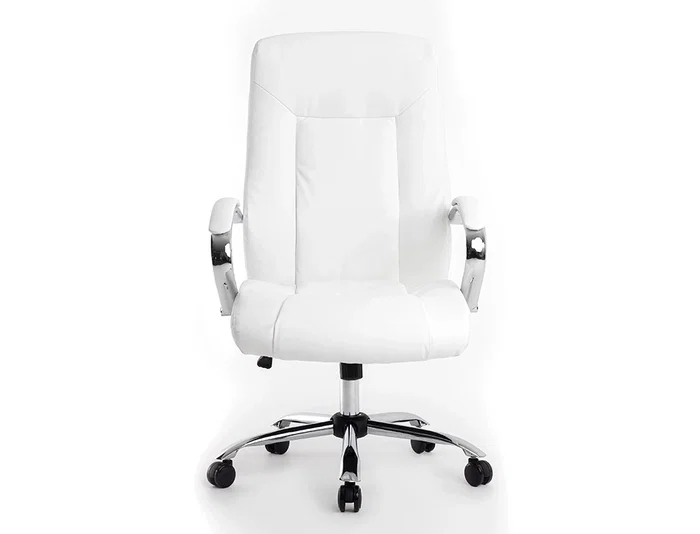 Q-connect Silla de Dirección Vero, Similpiel Blanco, Base Metálica Cromada, Ruedas Premium, Altura 116-124 cm, Profundidad 70 cm, Anchura 63 cm Q-connect Silla de Dirección Vero, Similpiel Blanco, Base Metálica Cromada, Ruedas Premium, Altura 116-124 cm, Profundidad 70 cm, Anchura 63 cm