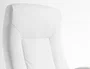 Q-connect Silla de Dirección Vero, Similpiel Blanco, Base Metálica Cromada, Ruedas Premium, Altura 116-124 cm, Profundidad 70 cm, Anchura 63 cm