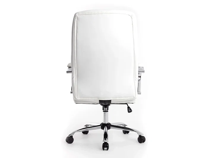 Q-connect Silla de Dirección Vero, Similpiel Blanco, Base Metálica Cromada, Ruedas Premium, Altura 116-124 cm, Profundidad 70 cm, Anchura 63 cm Q-connect Silla de Dirección Vero, Similpiel Blanco, Base Metálica Cromada, Ruedas Premium, Altura 116-124 cm, Profundidad 70 cm, Anchura 63 cm
