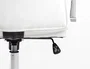 Q-connect Silla de Dirección Vero, Similpiel Blanco, Base Metálica Cromada, Ruedas Premium, Altura 116-124 cm, Profundidad 70 cm, Anchura 63 cm