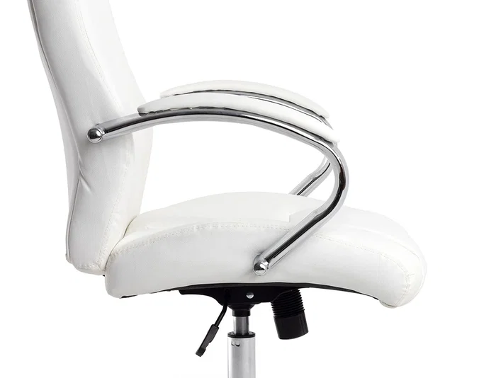 Q-connect Silla de Dirección Vero, Similpiel Blanco, Base Metálica Cromada, Ruedas Premium, Altura 116-124 cm, Profundidad 70 cm, Anchura 63 cm Q-connect Silla de Dirección Vero, Similpiel Blanco, Base Metálica Cromada, Ruedas Premium, Altura 116-124 cm, Profundidad 70 cm, Anchura 63 cm