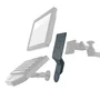 Honeywell Rt10 ram mount keyboard adaptercpnt Base de montaje Negro