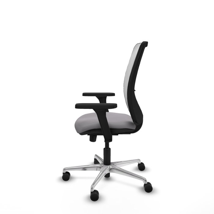 PIQUERAS Y CRESPO Silla de oficina Zulema con mecanismo Sincro/Traslack, Gris y Blanco PIQUERAS Y CRESPO Silla de oficina Zulema con mecanismo Sincro/Traslack, Gris y Blanco