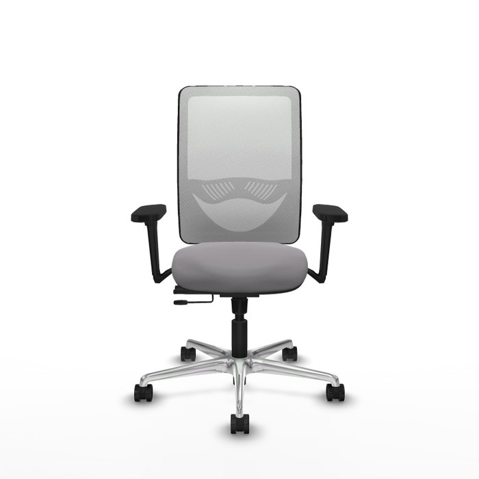 PIQUERAS Y CRESPO Silla de oficina Zulema con mecanismo Sincro/Traslack, Gris y Blanco PIQUERAS Y CRESPO Silla de oficina Zulema con mecanismo Sincro/Traslack, Gris y Blanco