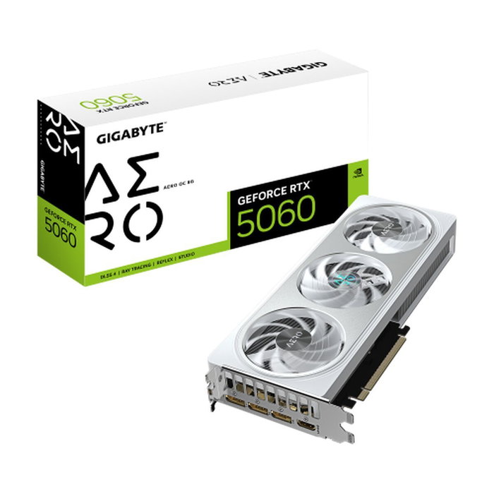 Gigabyte GeForce RTX 5060 AERO OC 8GB GDDR7 Blanco