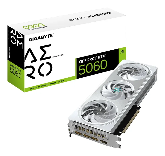 Gigabyte GeForce RTX 5060 AERO OC 8GB GDDR7 Blanco